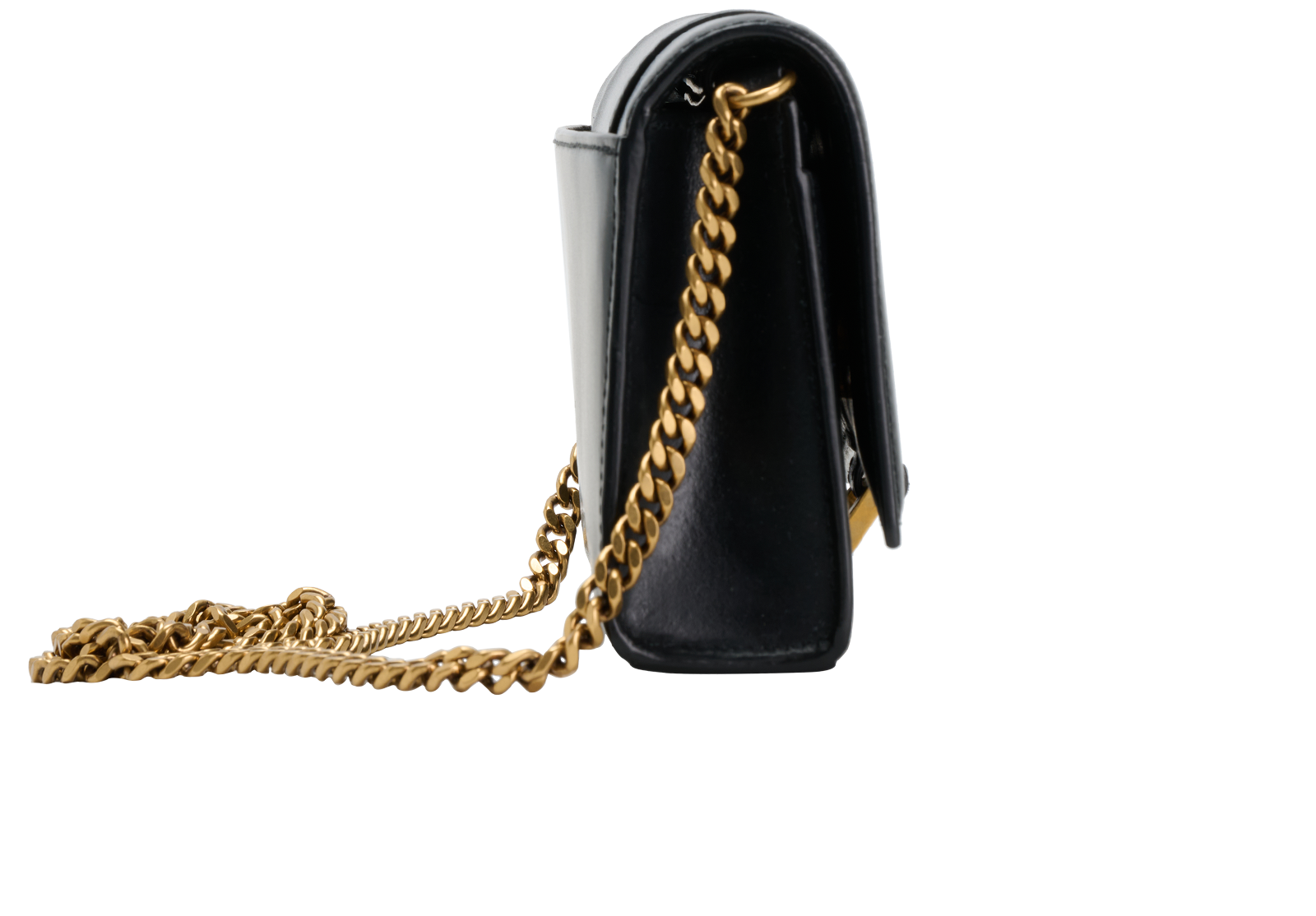 Hourglass WOC, &pound;695, Handbags, Black, Leather, Side view